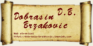 Dobrašin Brzaković vizit kartica